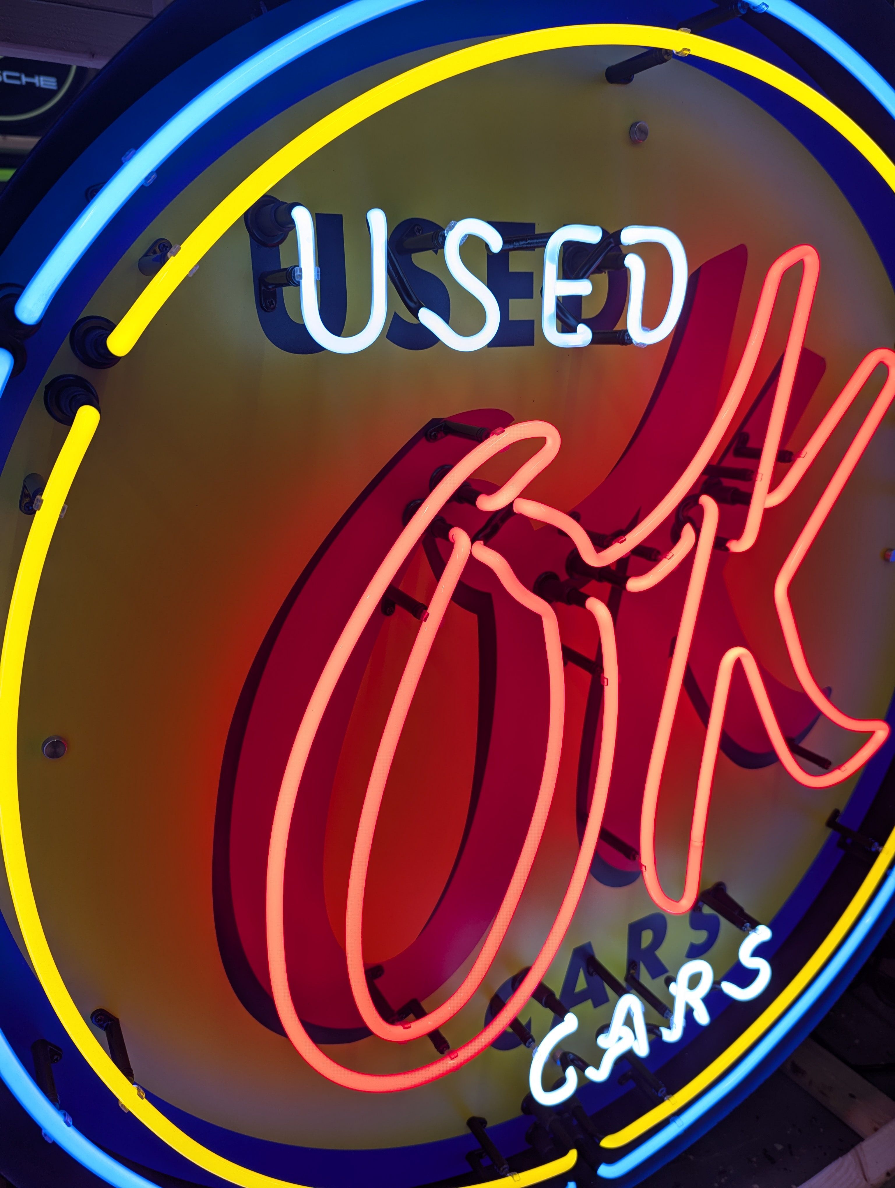 OK Used Cars Neon Sign — Auction Ended | PCARMARKET