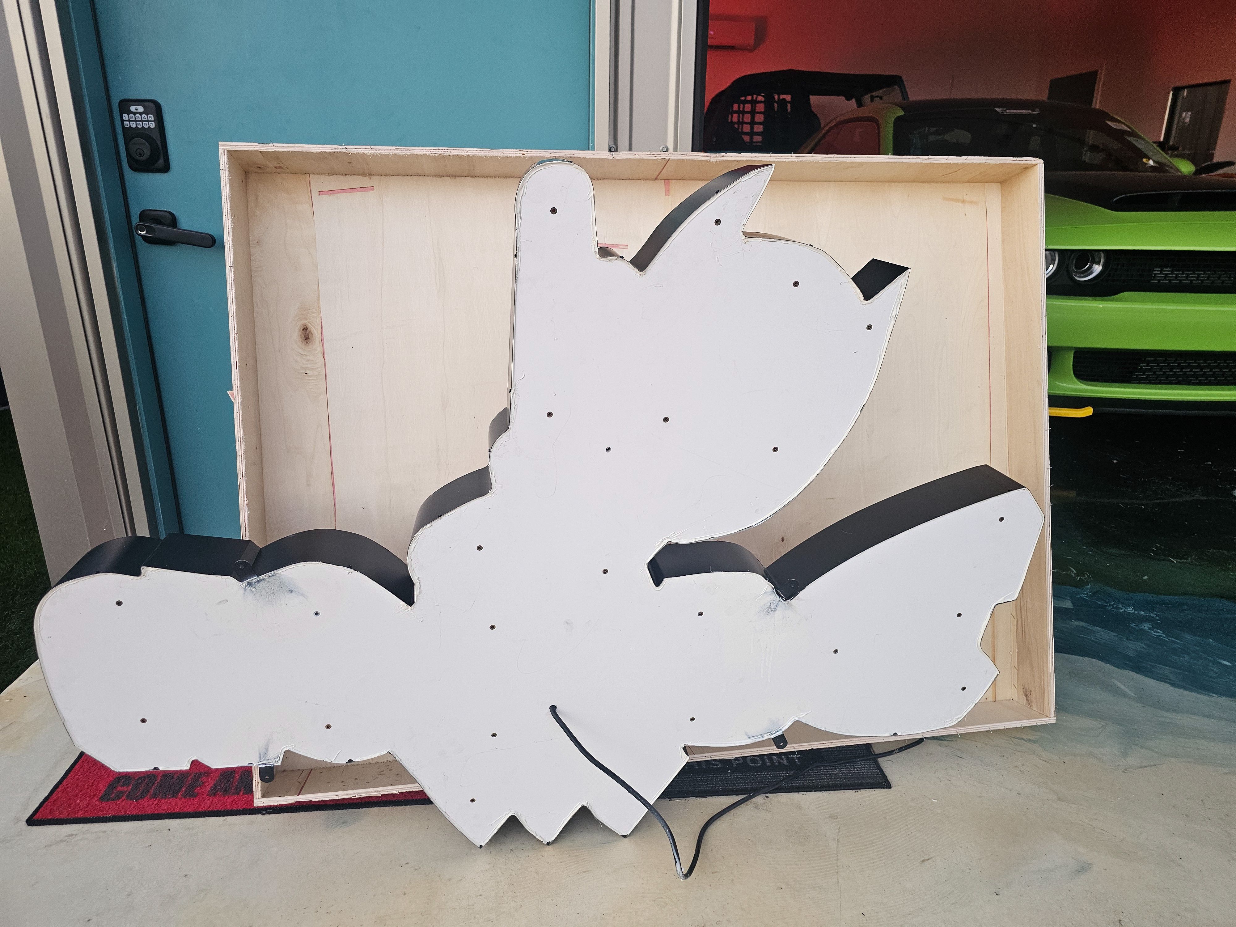 Illuminated Dodge Demon Sign — Auction Ended | PCARMARKET