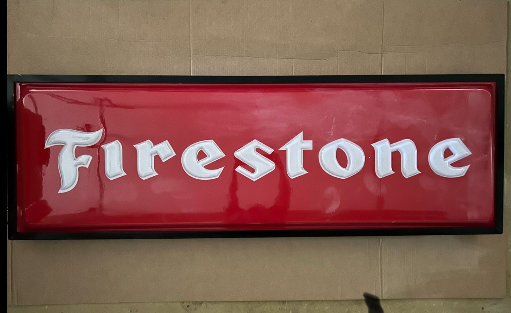 Large Illuminated Firestone Sign — Auction Ended | PCARMARKET