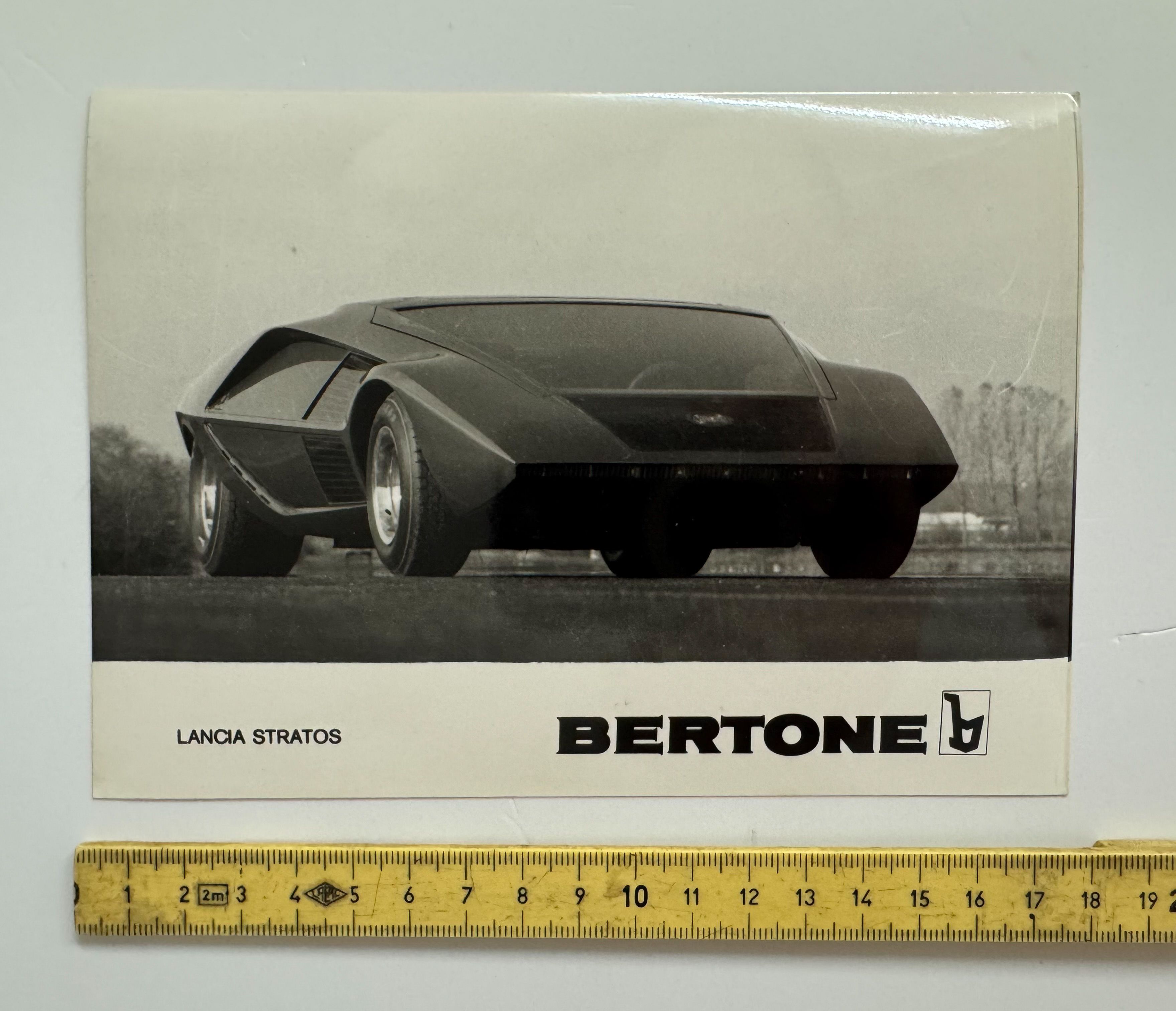No Reserve Bertone Factory Blueprints and Stratos Zero Original Photos