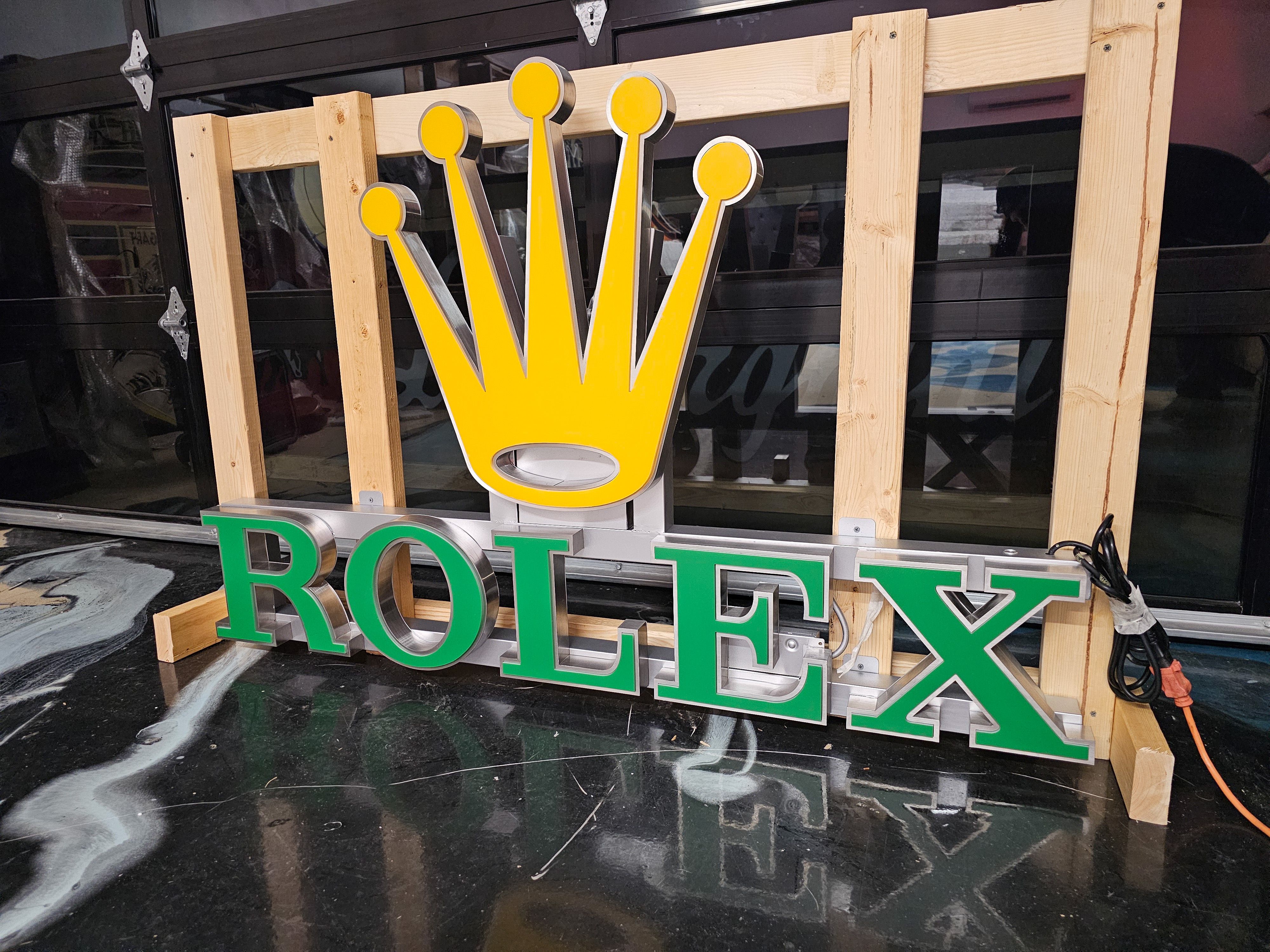 Illuminated Rolex Sign for Sale — $5,000 | PCARMARKET