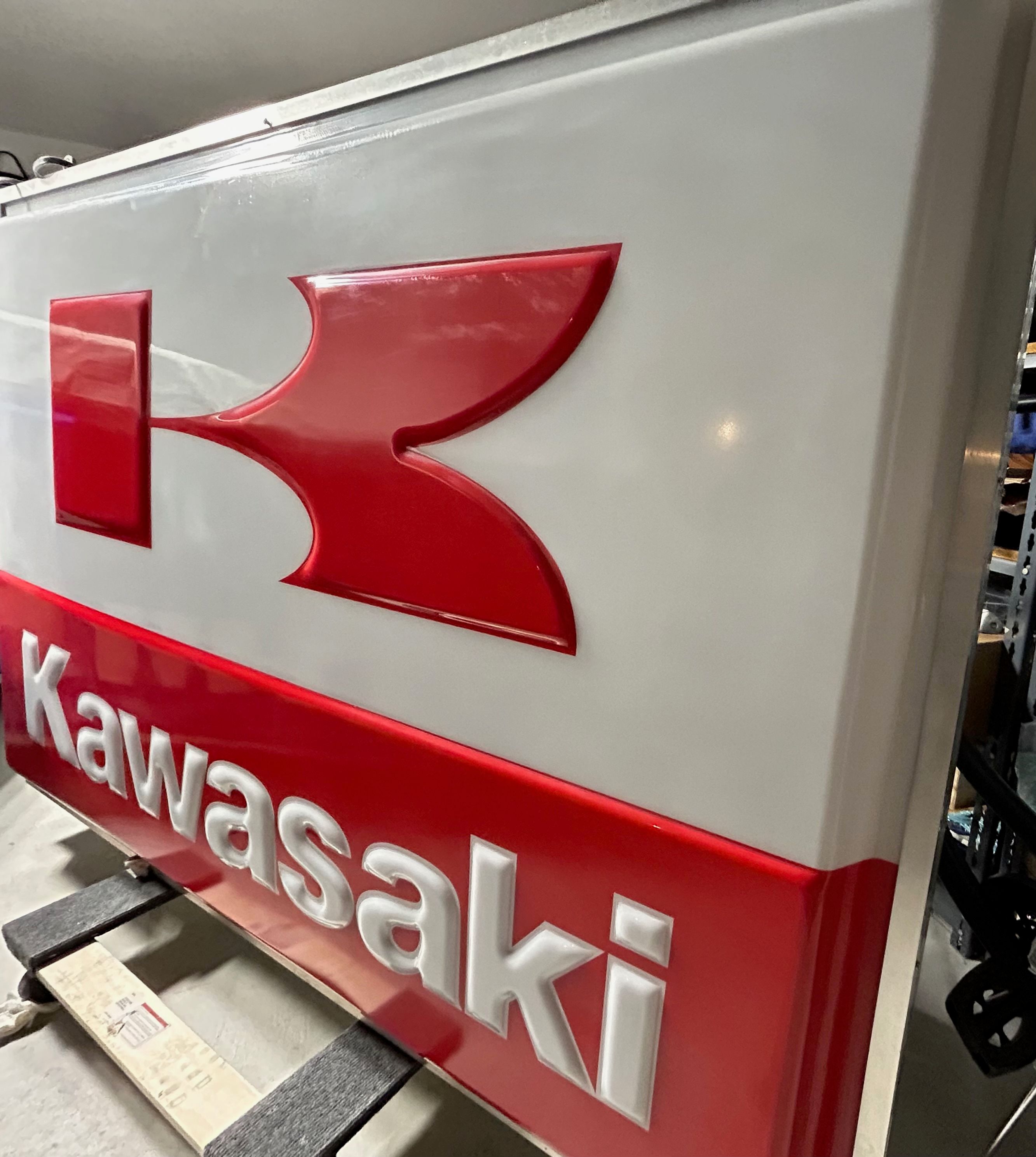 Illuminated Kawasaki Sign — Sold | PCARMARKET