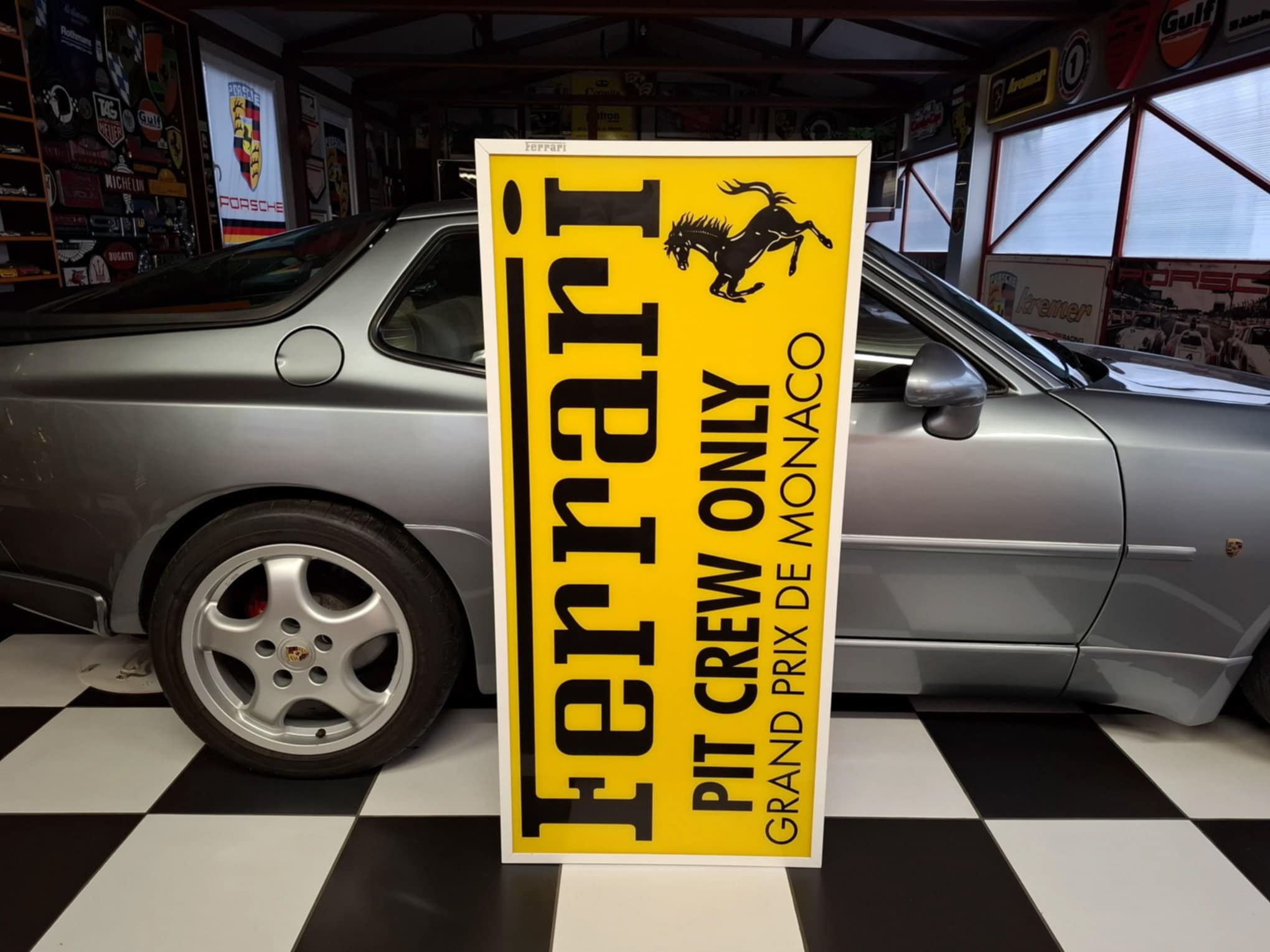 No Reserve Illuminated Ferrari Sign — Sold | PCARMARKET