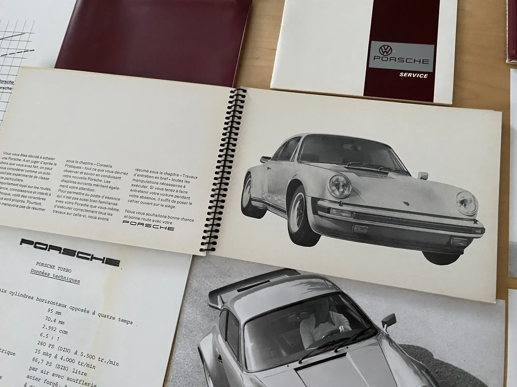PORSCHE 911 Carrera 911 Turbo カタログ 1975 Porsche 911 Turbo Owners Manual and Press Release Kit