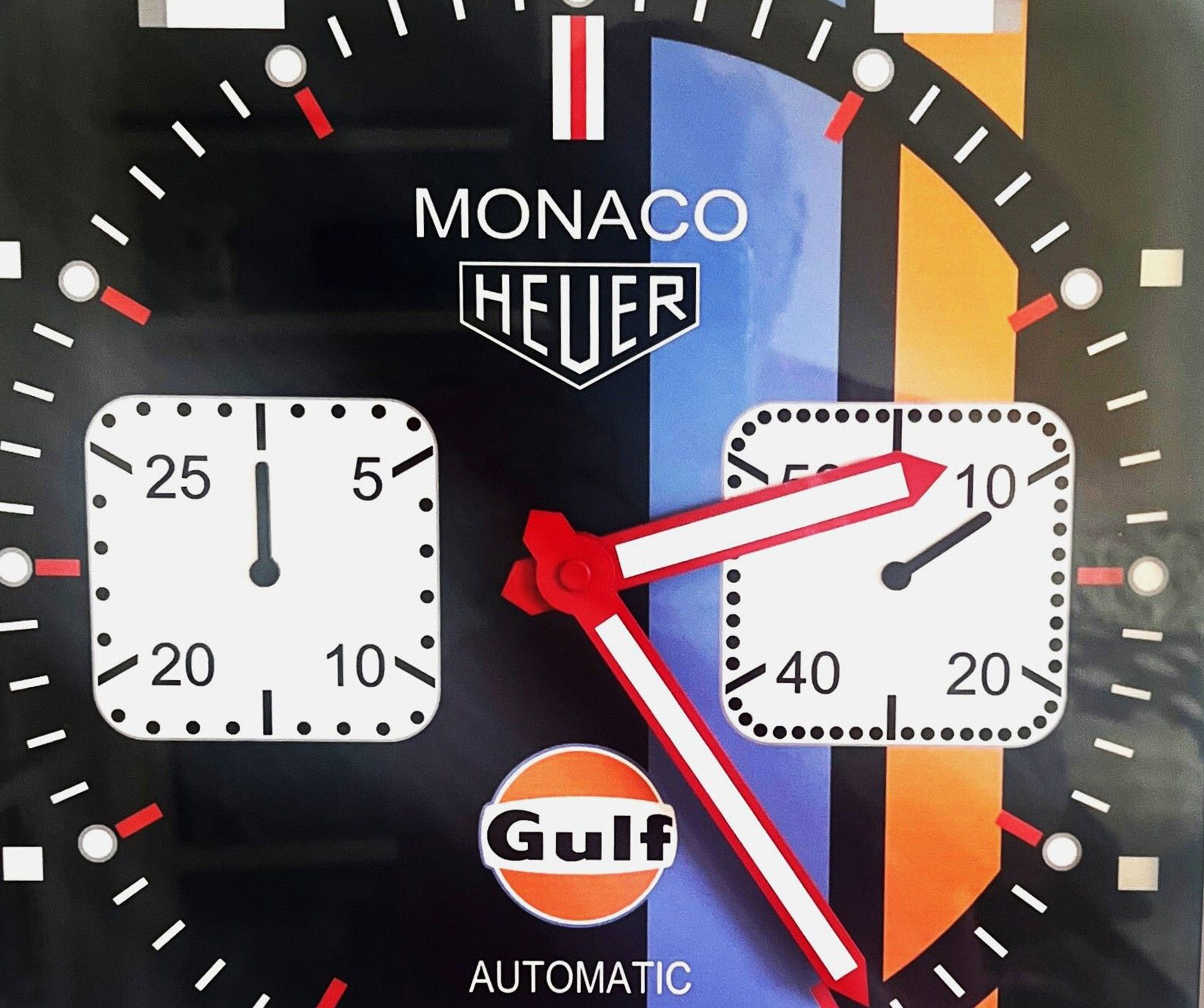 NOS Tag Heuer Monaco Wall Clock Auction — Ends Nov 2 | PCARMARKET