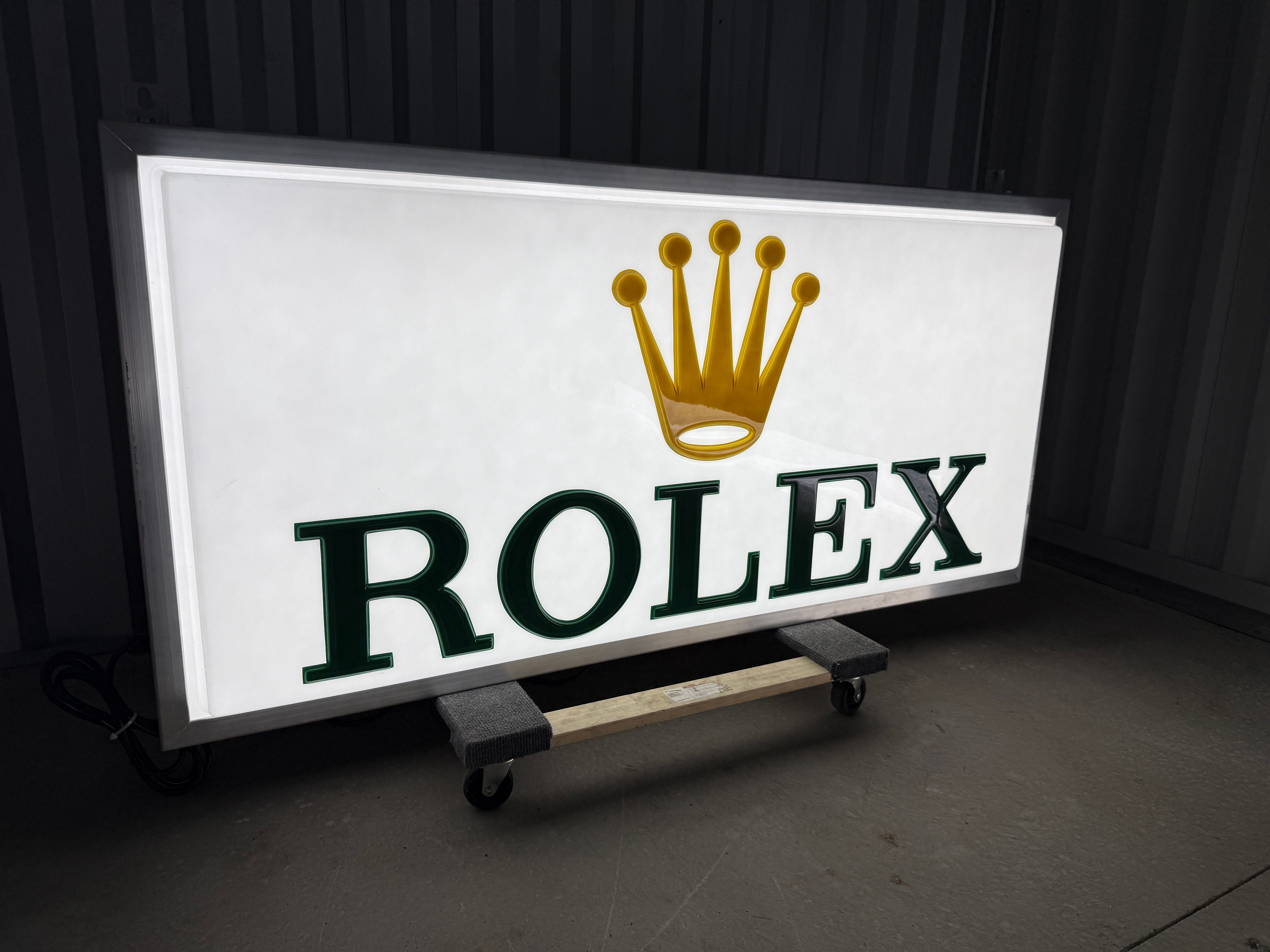 Illuminated Rolex Sign — Auction Ended | PCARMARKET