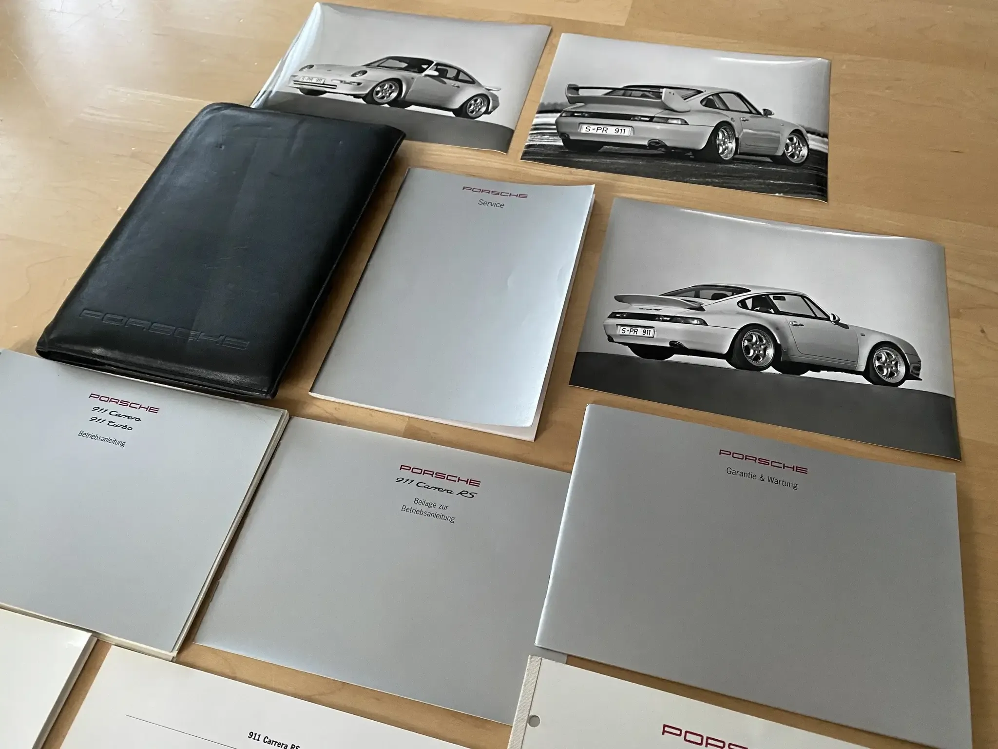 [激レア]ポルシェ993 turbo/carrera オーナーズマニュアル英語版 Complete Original Porsche 993 Carrera RS Owners Manual & Press