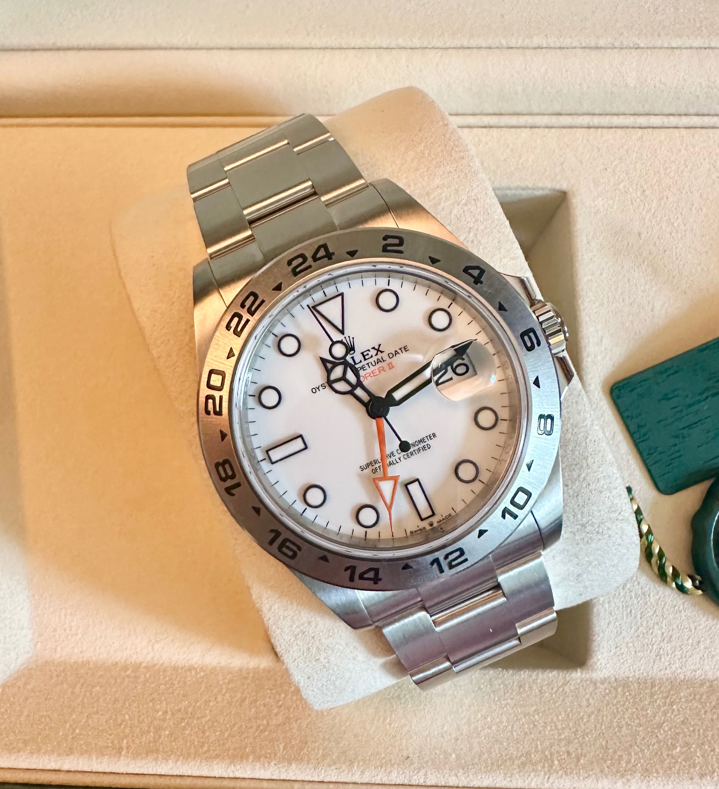 New 2026 Rolex Explorer II White Dial Watch Ref. 226570 Full Set