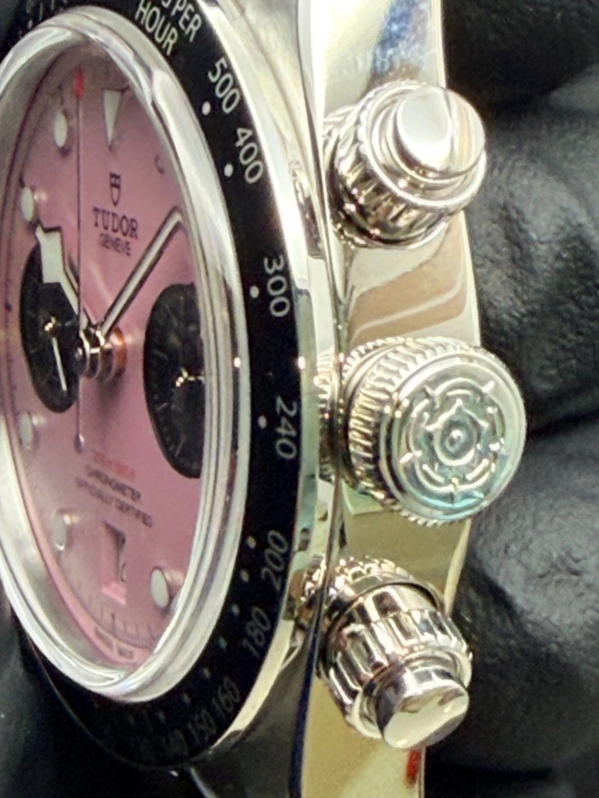 New 2026 Tudor Black Bay Pink Flamingo Chronograph Watch Ref