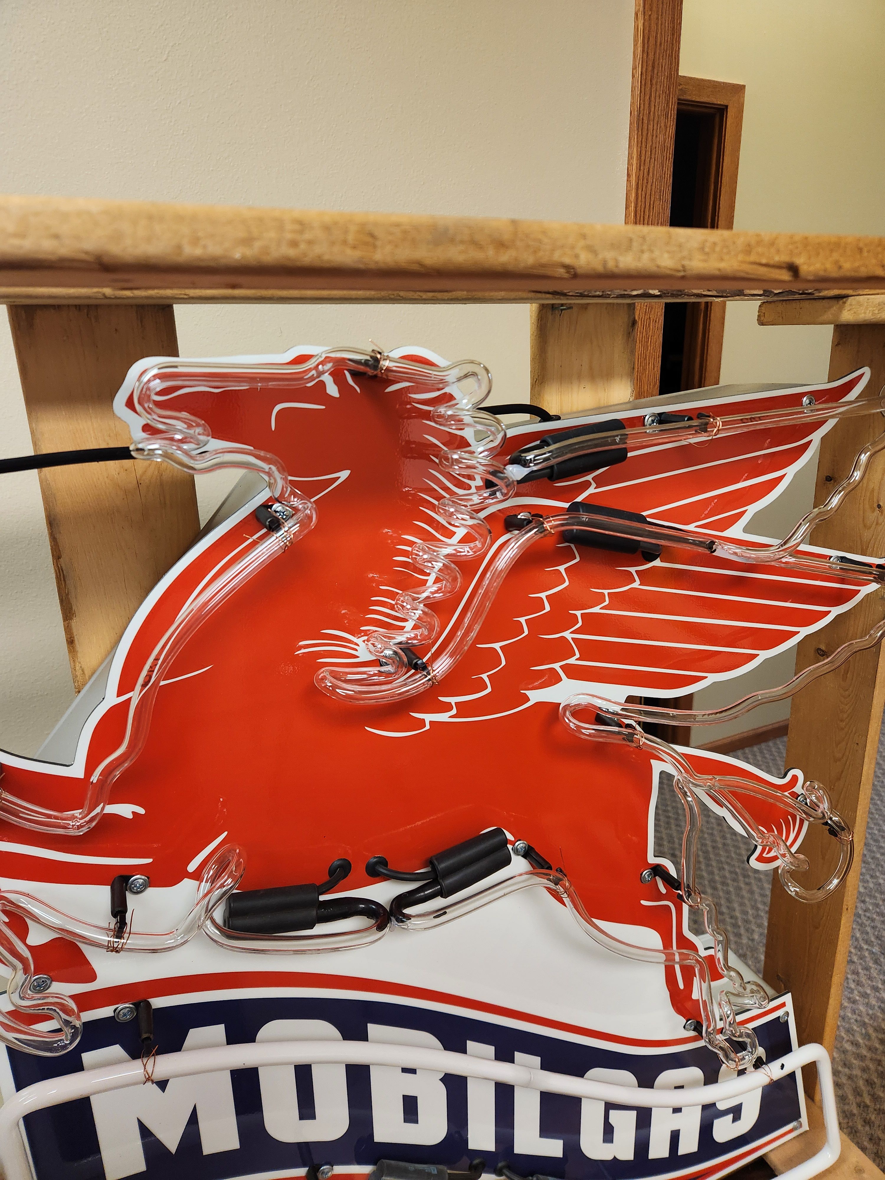 Mobil Gas Pegasus Neon Sign — Auction Ended | PCARMARKET