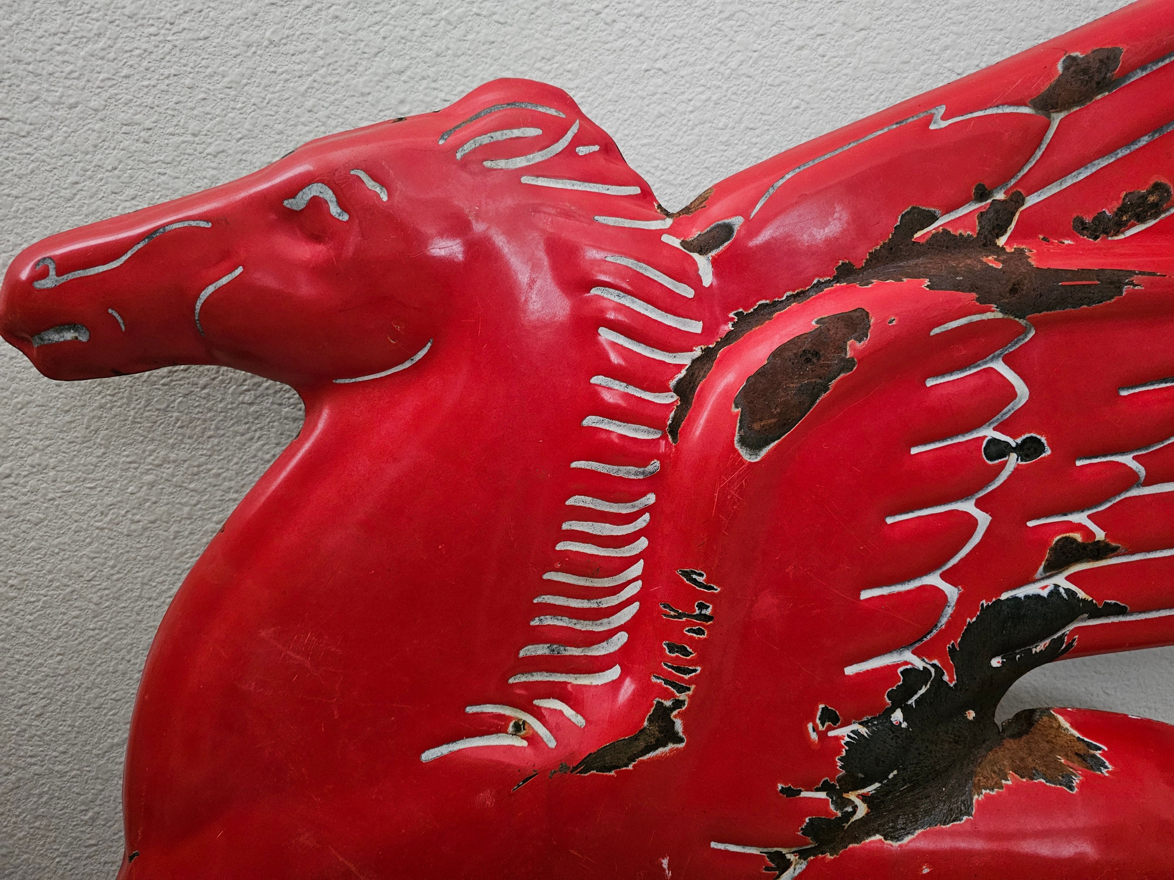 Authentic 1930s Mobil Pegasus Sign — Sold | PCARMARKET