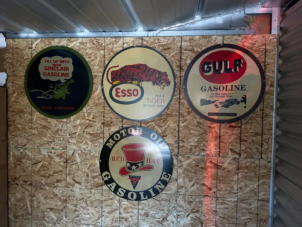 Vintage Gas Style Porcelain Sign Collection — Auction Ended