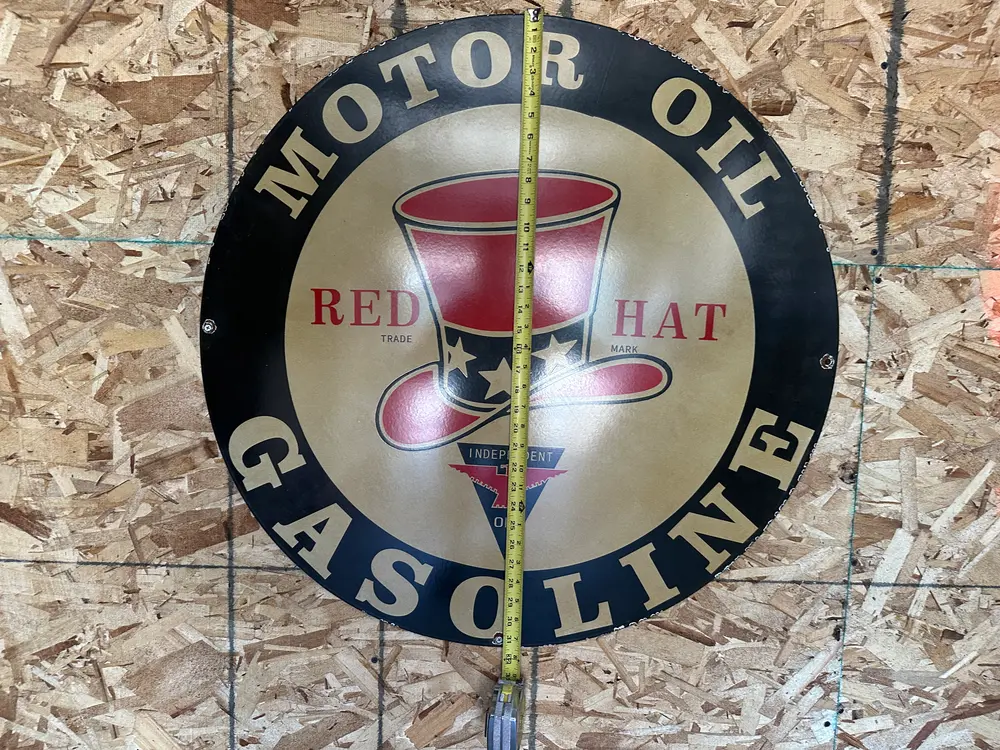 Vintage Gas Style Porcelain Sign Collection — Auction Ended