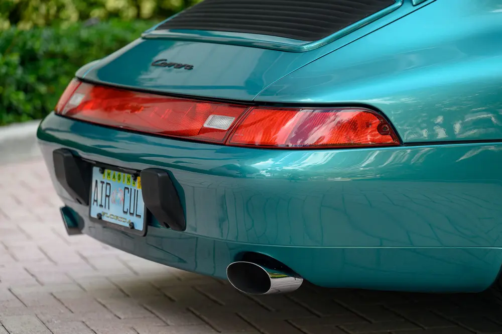 Wimbledon Green Metallic 1997 Porsche 993 Carrera Cabriolet 6-Speed