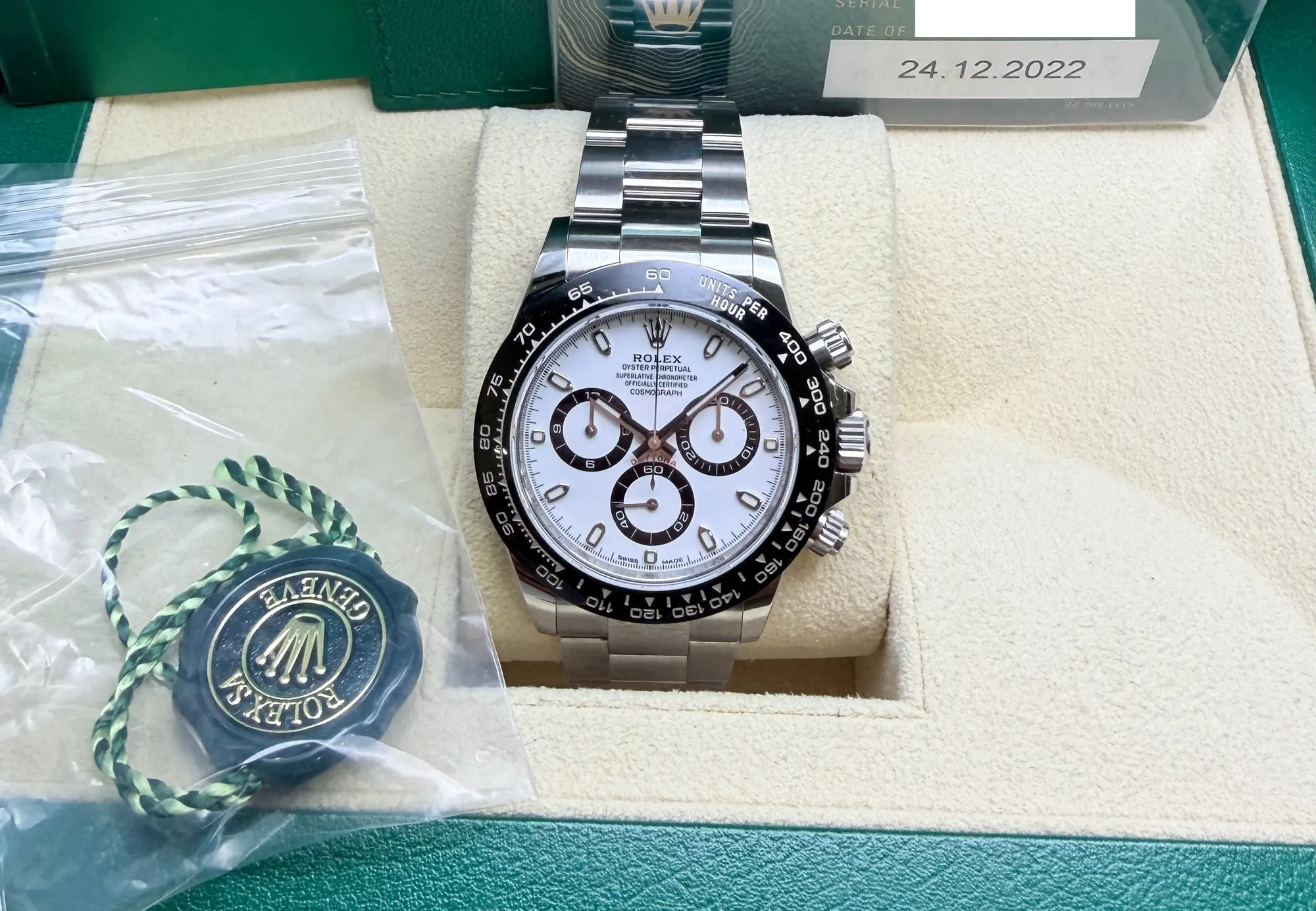 2022 Rolex Daytona Panda Wach Ref. 116500LN Full Set — Auction Ended