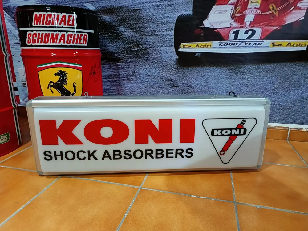 Illuminated Double-Sided Koni Shock Absorbers Sign — Sold | PCARMARKET