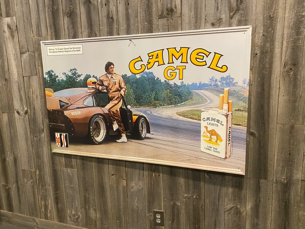 Rare IMSA Camel GT Porsche 935 Metal Sign (5' X 3') — Sold