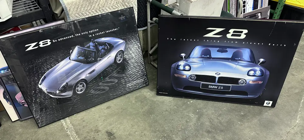 BMW Z8 Memorabilia, Accessories, Owners Manuals and Launch Kit — Sold
