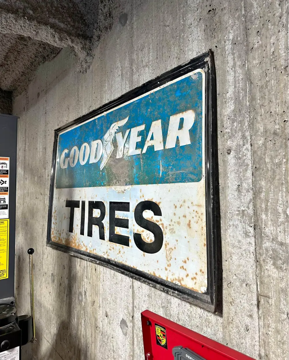 No Reserve Large Vintage Goodyear Tires Sign — Sold | PCARMARKET