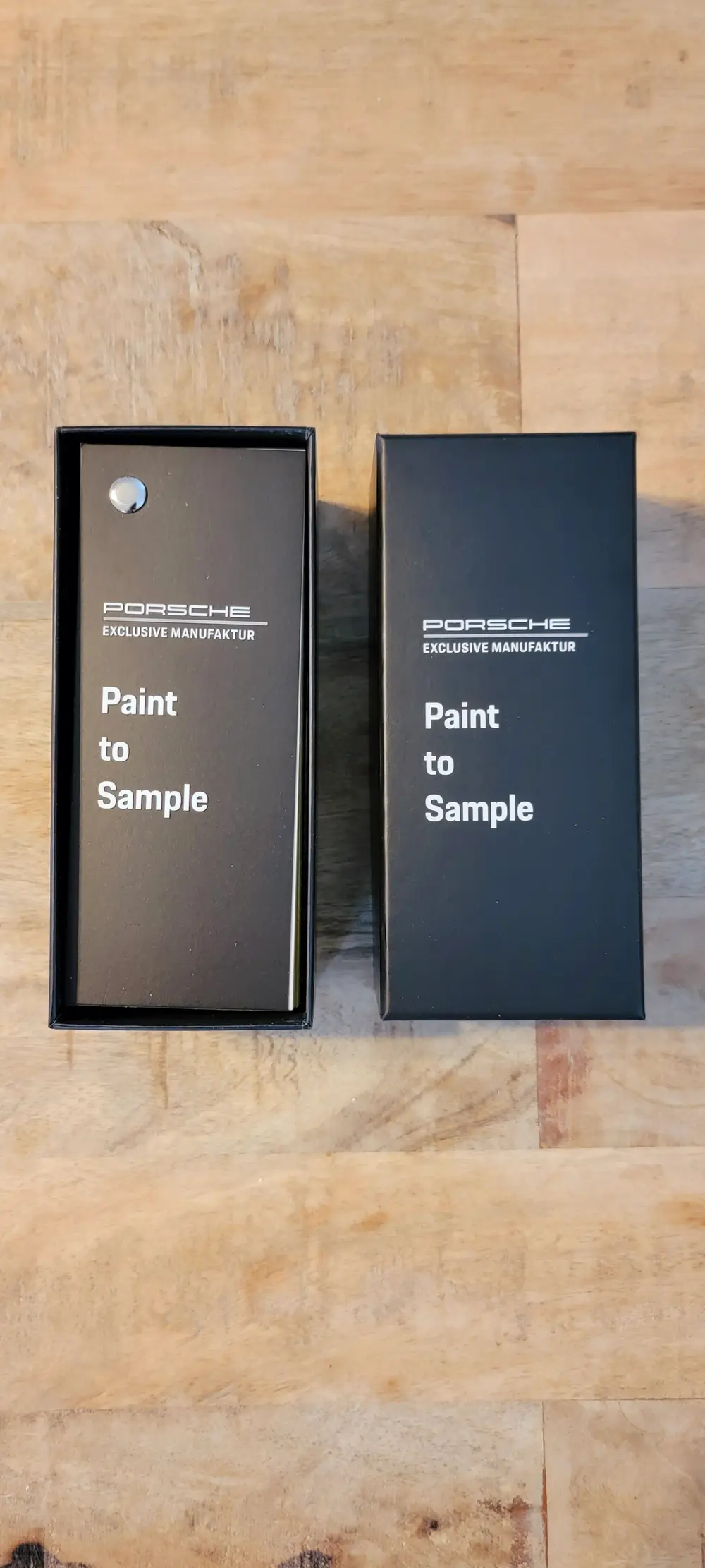 No Reserve First Edition Porsche Paint to Sample Color Swatch — Sold