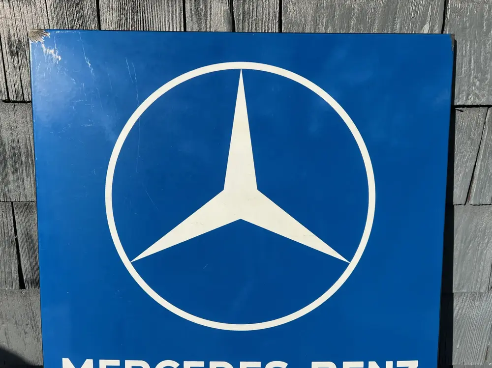 No Reserve Genuine Mercedes-Benz Porcelain Sign — Sold | PCARMARKET