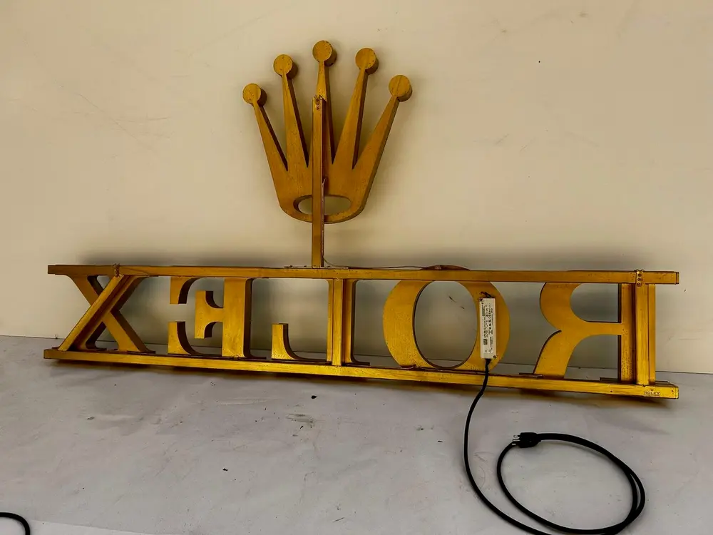 ILLUMINATED ROLEX SIGN — Sold | PCARMARKET