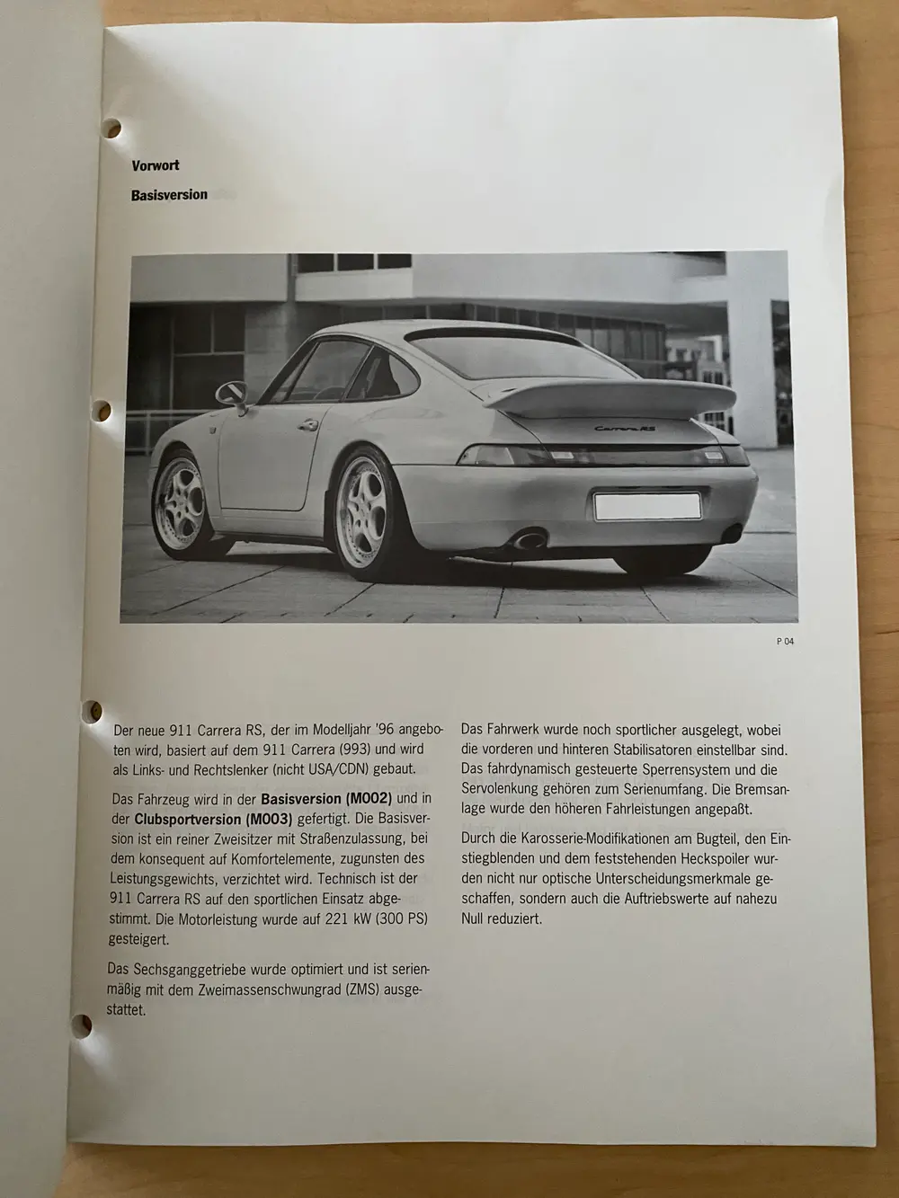 [激レア]ポルシェ993 turbo/carrera オーナーズマニュアル英語版 Complete Original Porsche 993 Carrera RS Owners Manual & Press