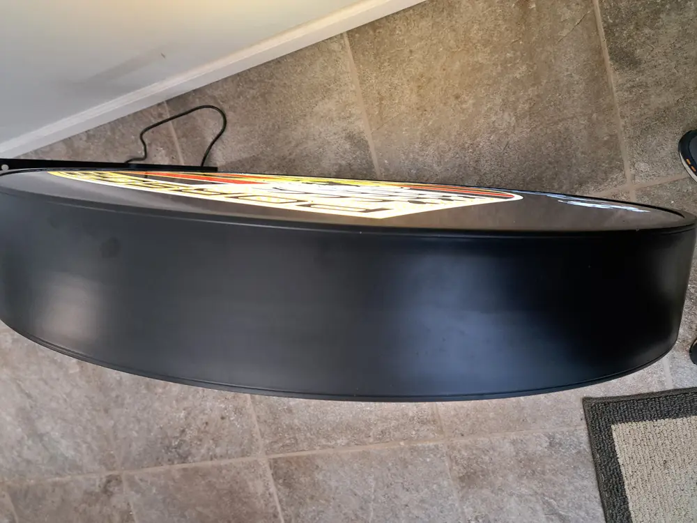 BOTH SIDE サイン ジェノ No Reserve Double-Sided Illuminated Porsche Style Sign — Sold