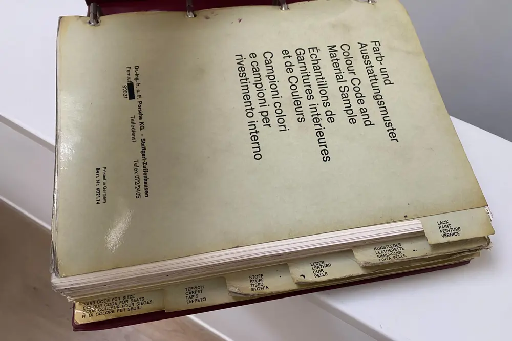 Porsche 1972-1977 Color and Leather Sample Dealer Book — Sold
