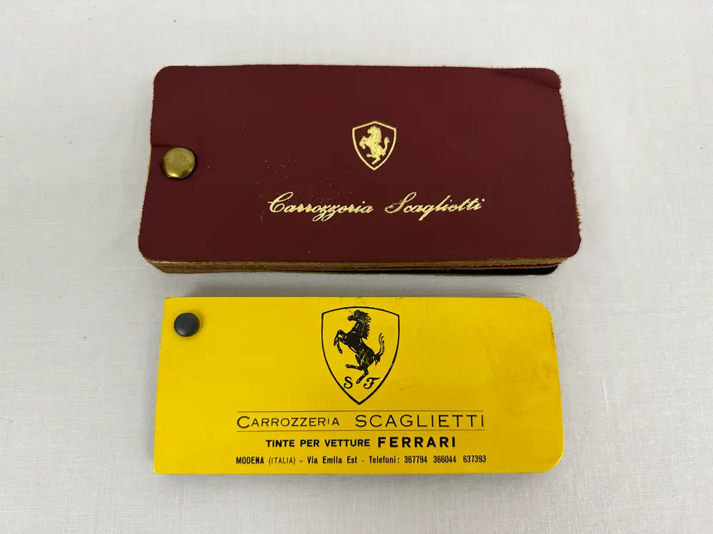 70's Ferrari Carrozzeria Scaglietti Color Range Paint and Leather
