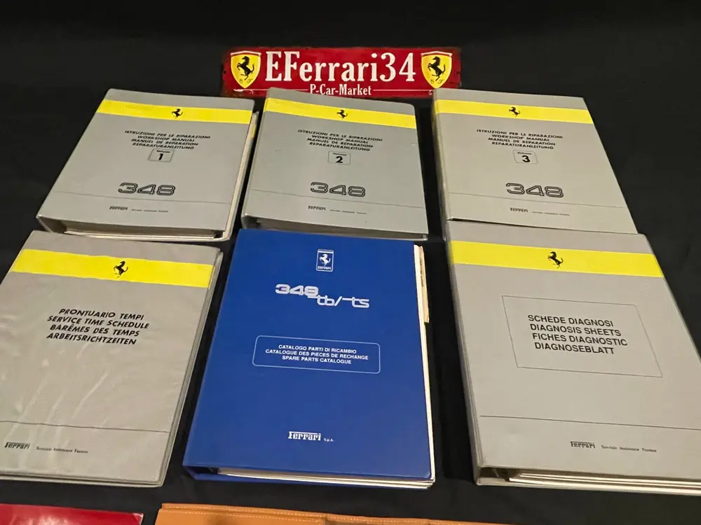 Ferrari 348 Full authentic Factory Workshop Manual Set — Sold