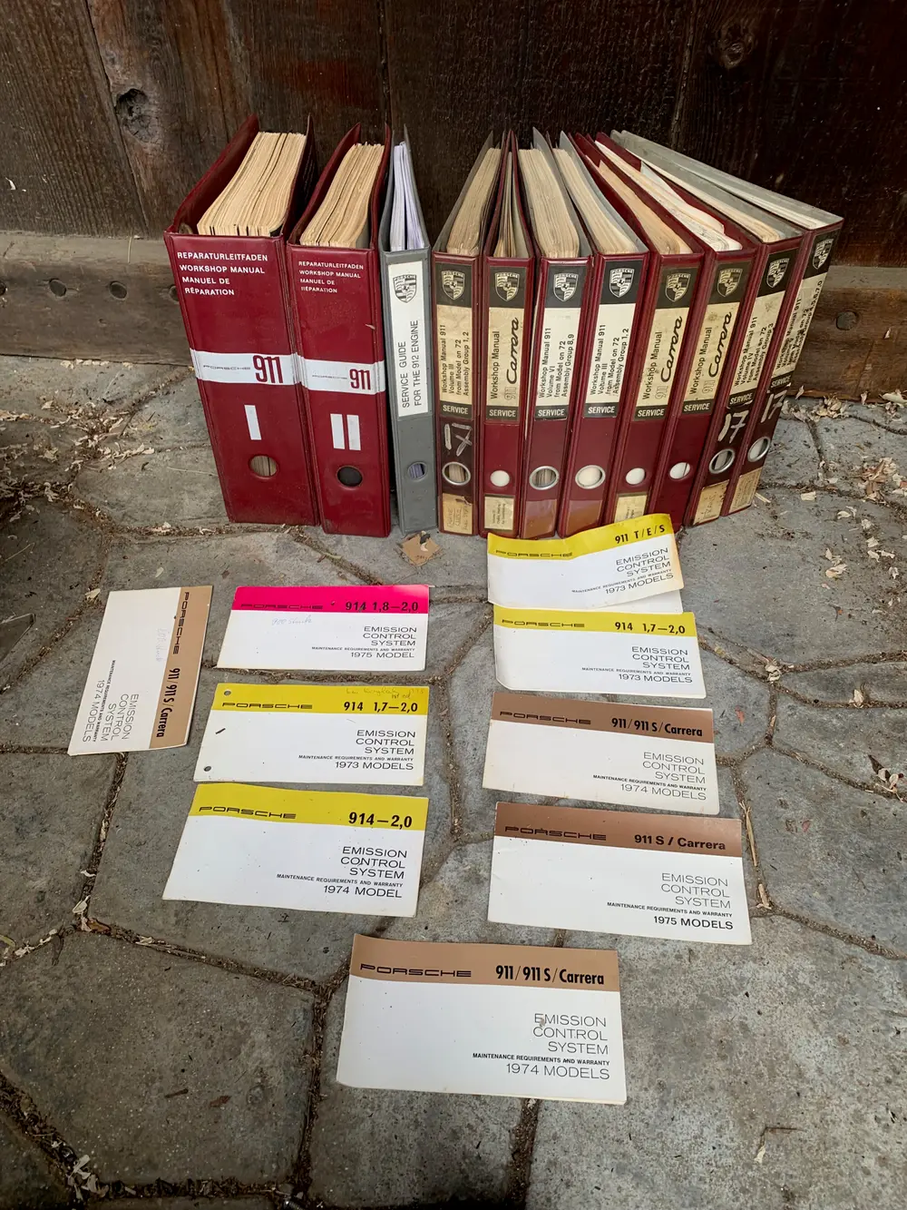 Collection of Porsche 911 Factory Workshop Manuals — Auction Ended