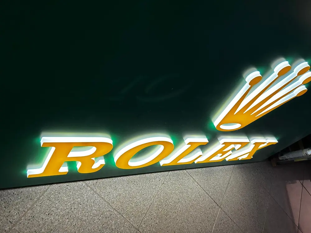 Illuminated Rolex Sign — Auction Ended | PCARMARKET