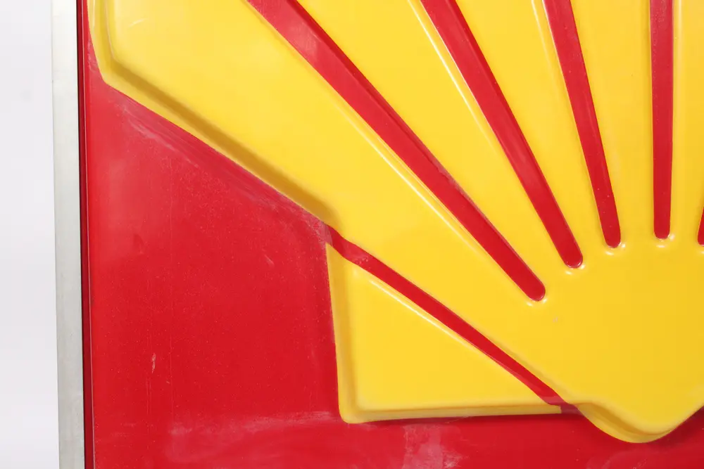 Authentic Large Illuminated Shell Oil Sign — Sold | PCARMARKET