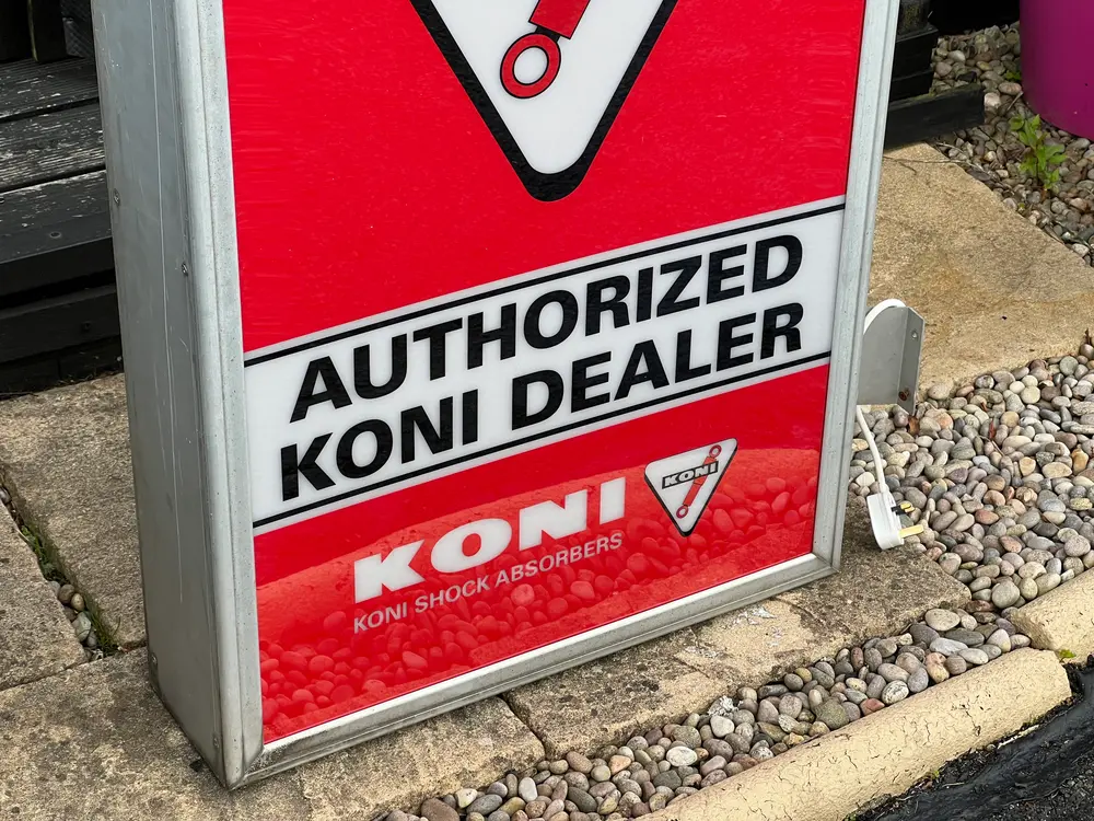 1980's Koni Suspension Illuminated Dealer Sign — Auction Ended