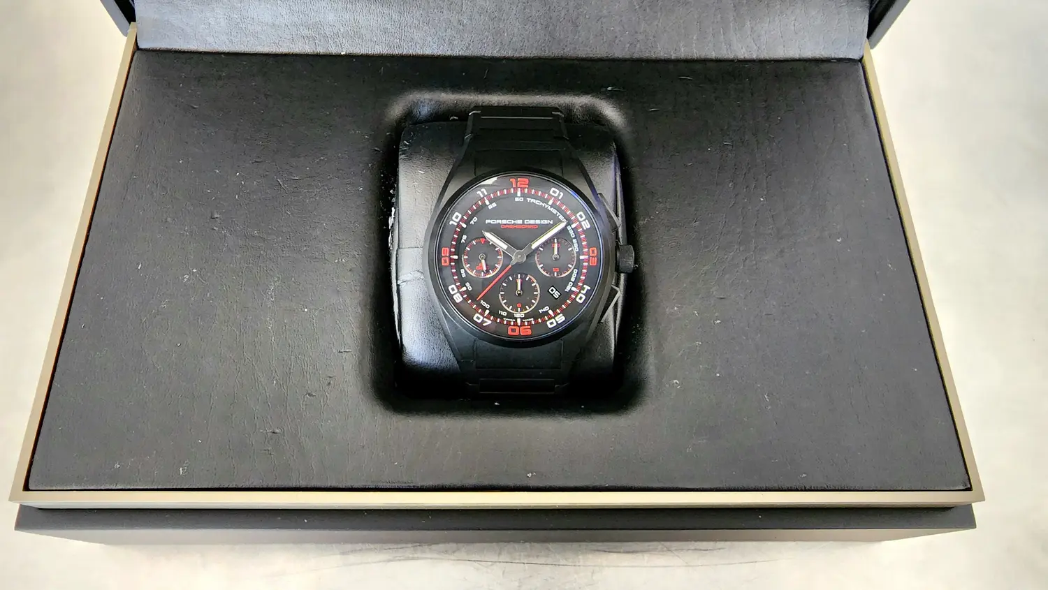 No Reserve Porsche Design P'6620 Dashboard Titanium Chronograph — Sold