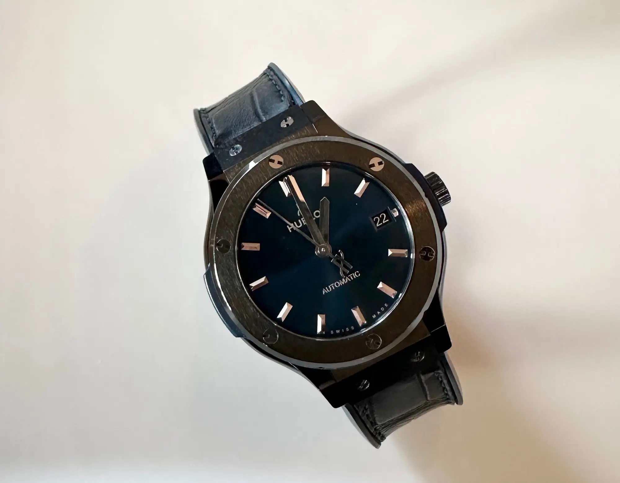 Hublot Classic Fusion Blue Dial 38mm Ref 565.CM.7170.LR full set