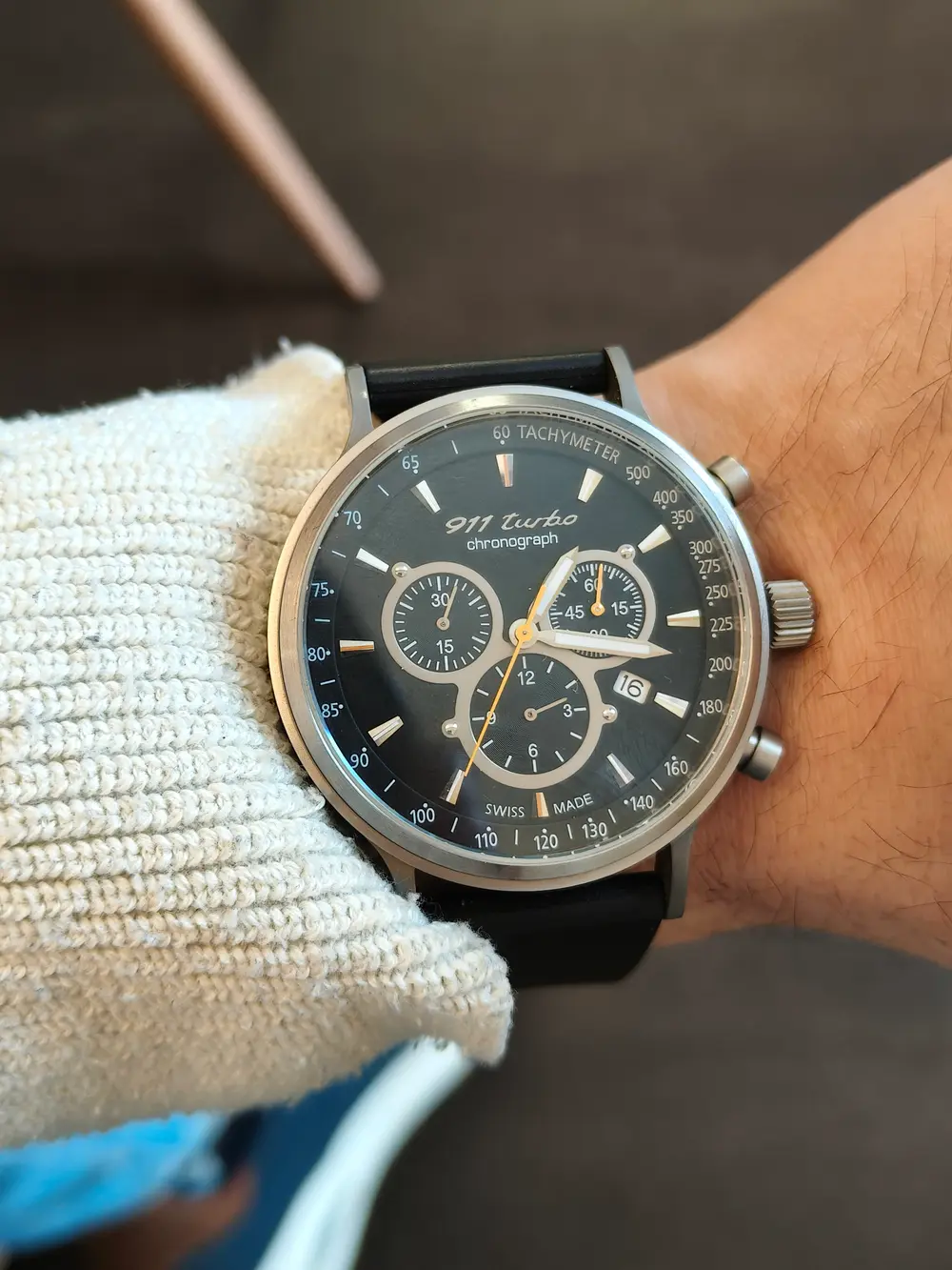 No Reserve Porsche 911 Carrera Turbo Limited Chronograph Watch — Sold