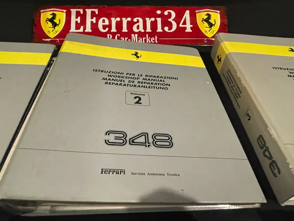 Ferrari 348 Full authentic Factory Workshop Manual Set — Sold