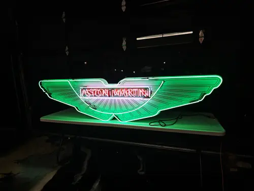 Aston Martin Neon Sign — Auction Ended | PCARMARKET