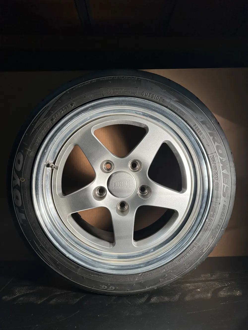 Set of Fikse Fm5 Classic Forged Wheels and Toyo R888 Tires — Sold