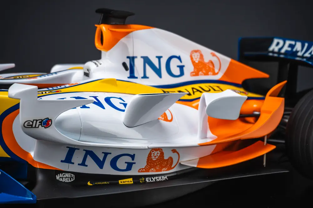 Promotional 1:5 Scale Model of the Renault R27 F1 Race Car — Sold