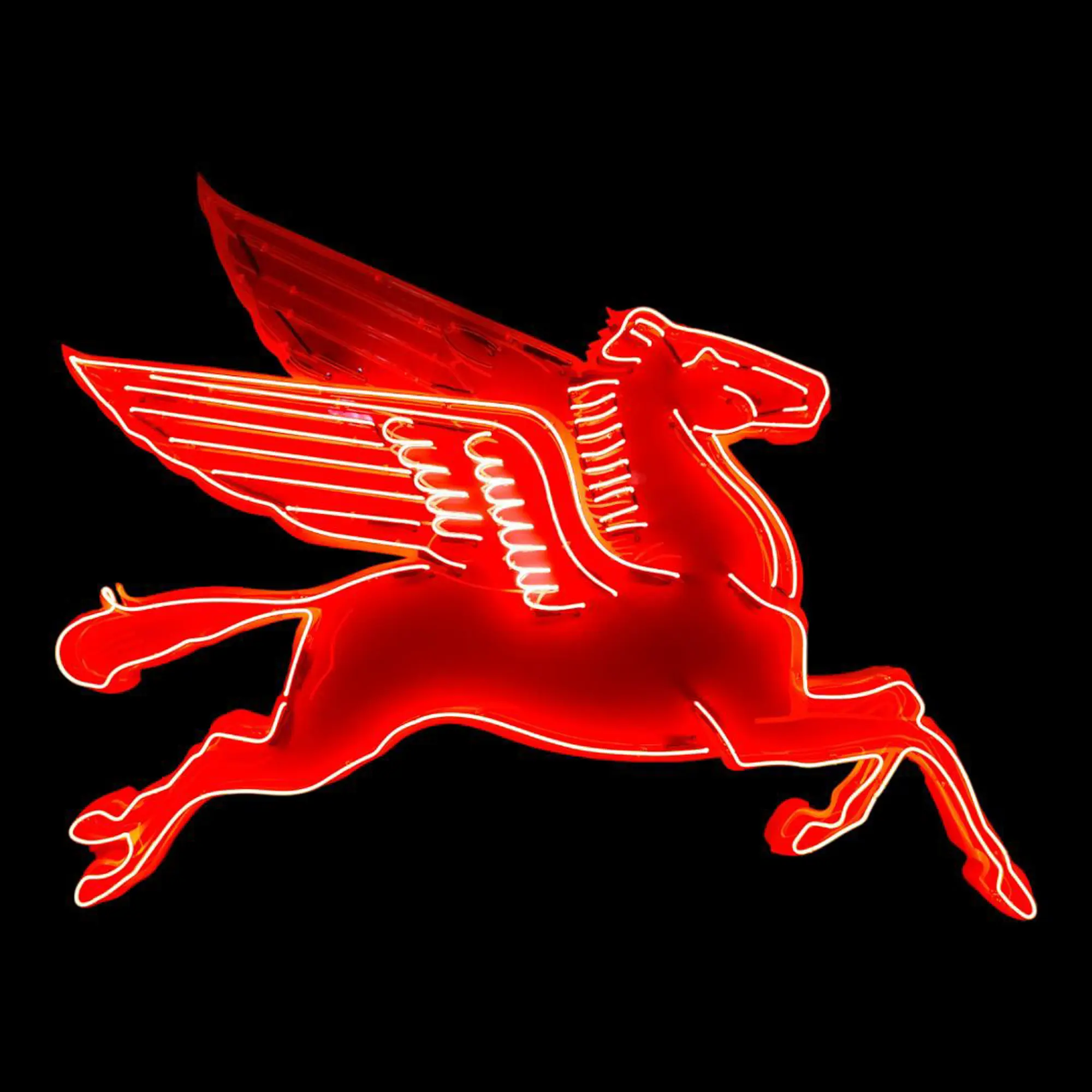 Animated Mobil Pegasus Neon Sign — Sold | PCARMARKET