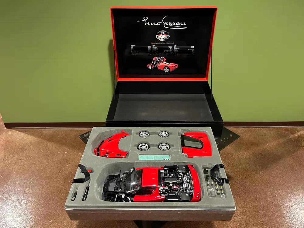 Ferrari Enzo Model and Signed Artwork by Artist Richard Pietruska