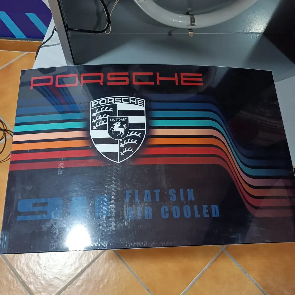 No Reserve Porsche 911 Flat Six Sign — Sold | PCARMARKET