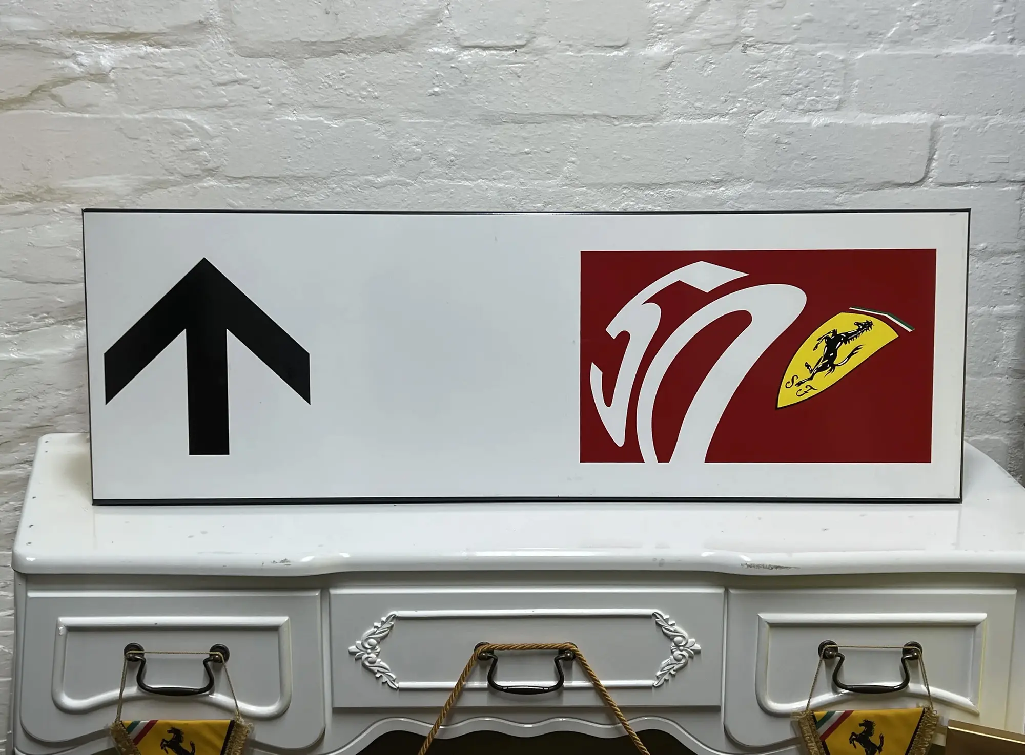 Official 1997 Ferrari 50th Anniversary Italian Street Sign