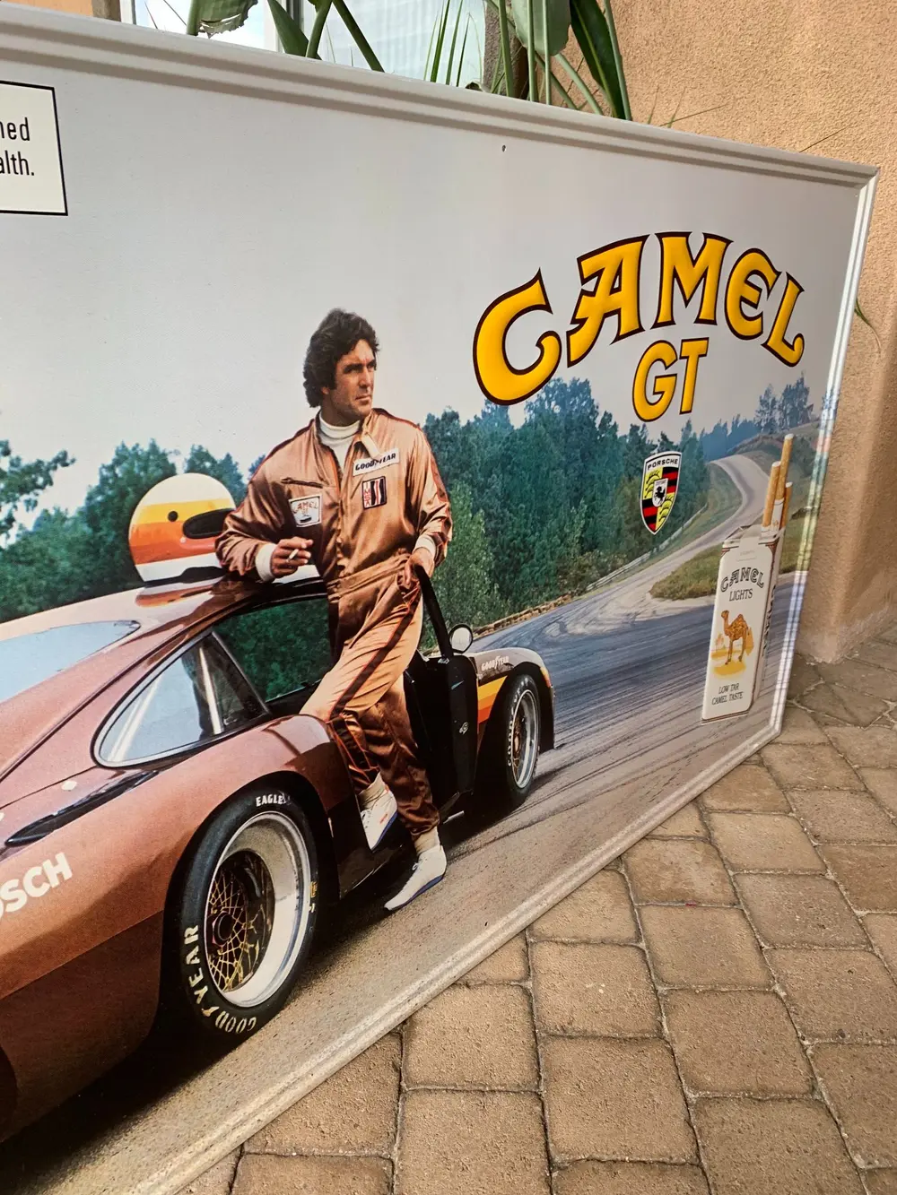 NO RESERVE - RARE IMSA Camel GT Porsche 935 Metal Sign (5' X 3')