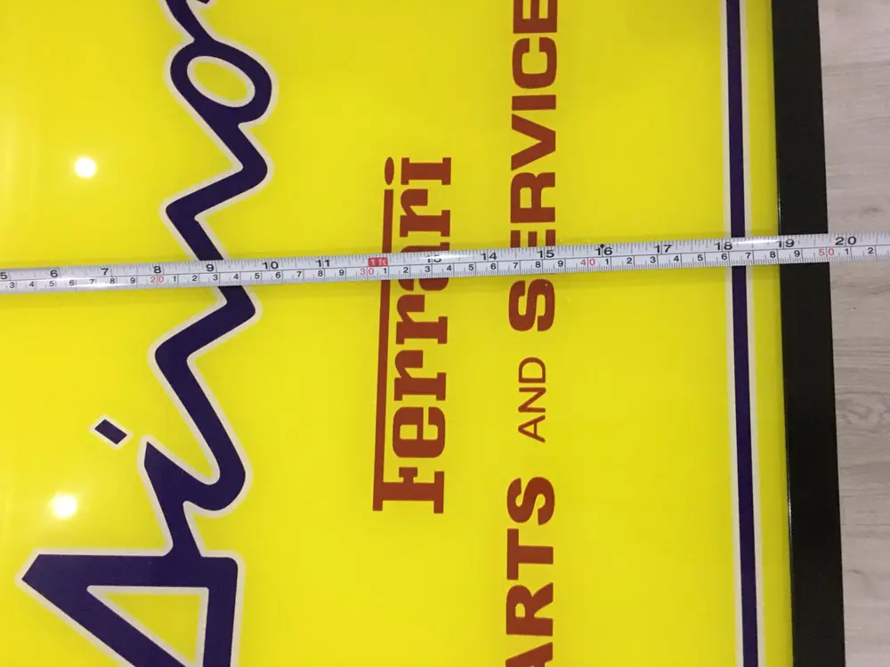 No Reserve Dino Ferrari Parts and Service Style Sign — Sold