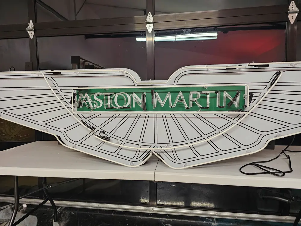 Aston Martin Neon Sign — Auction Ended | PCARMARKET