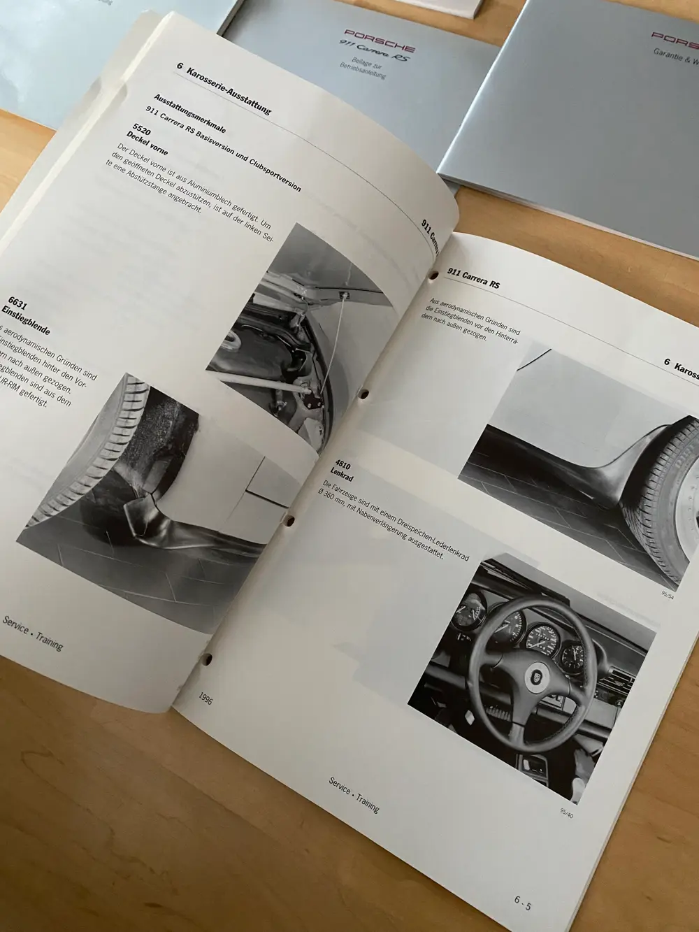 Complete Original Porsche 993 Carrera RS Owners Manual & Press